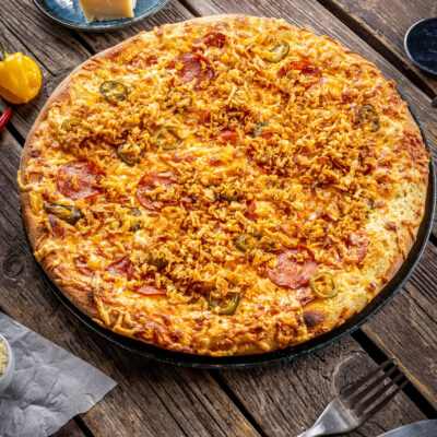 Finom ízű pizza